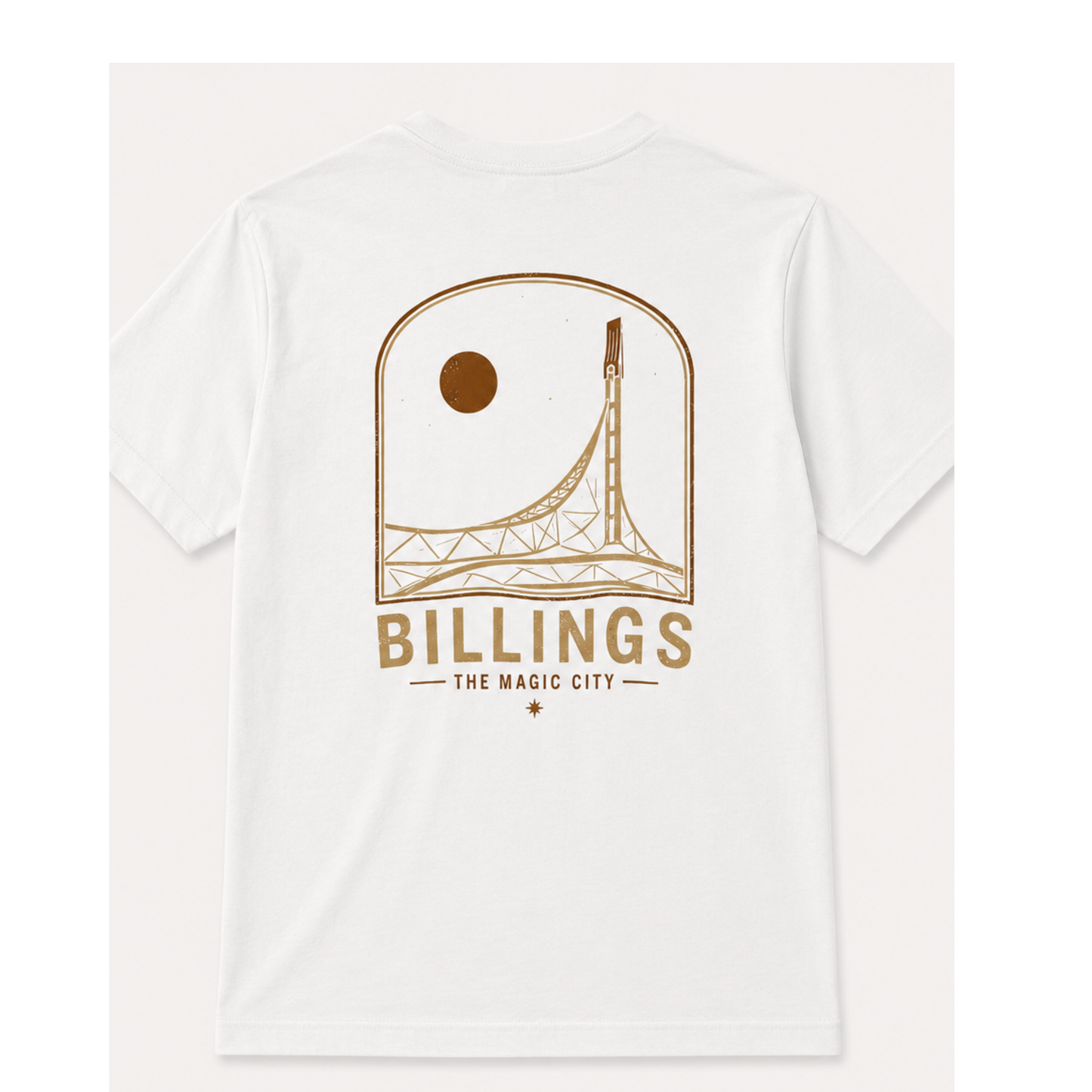 Magic City Skypoint Tee in White - Back