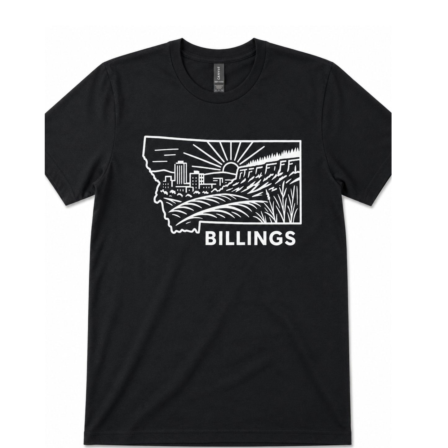 Home on the Rims Black Tee